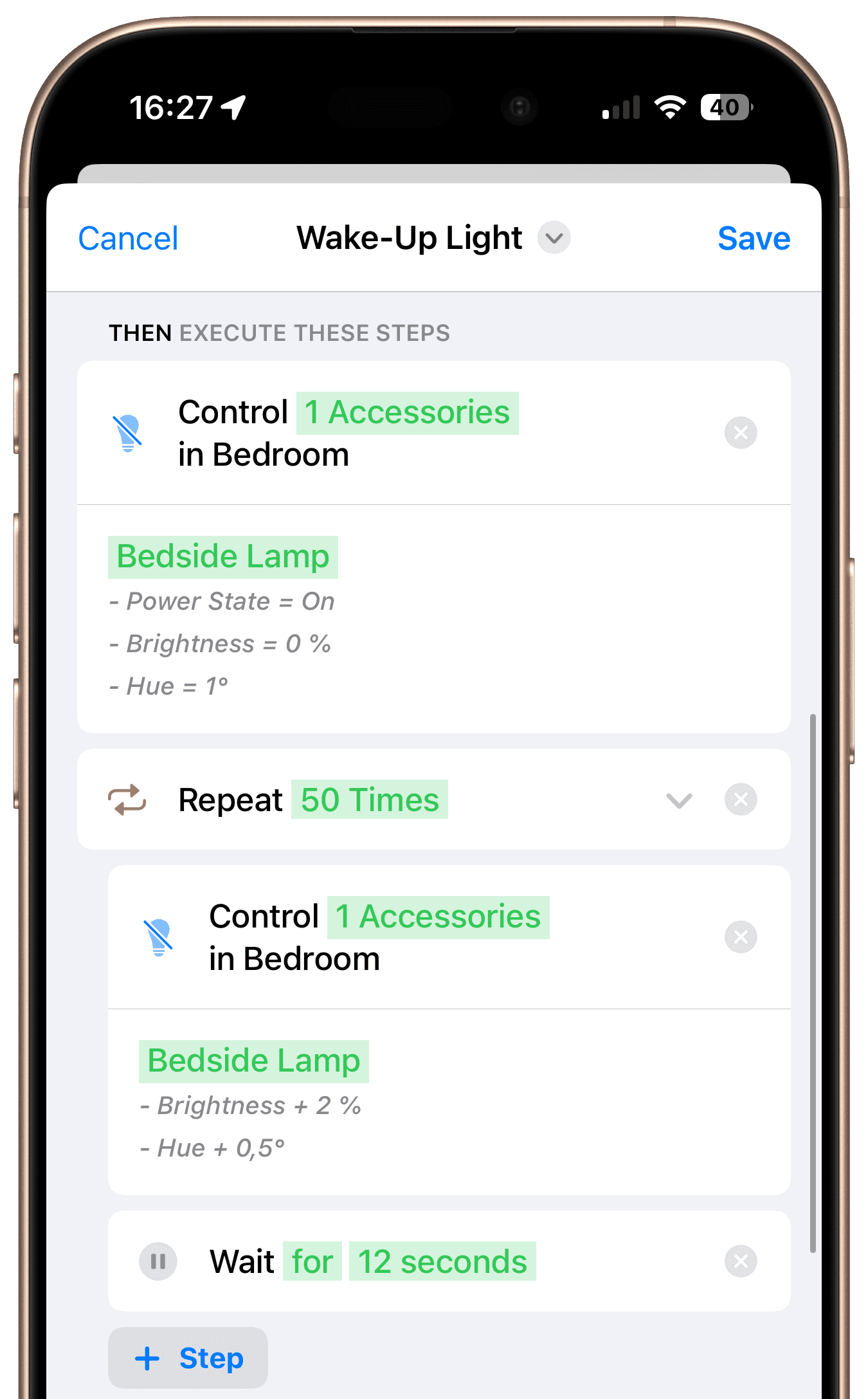 Wake-Up-Light-Workflow-Schritte