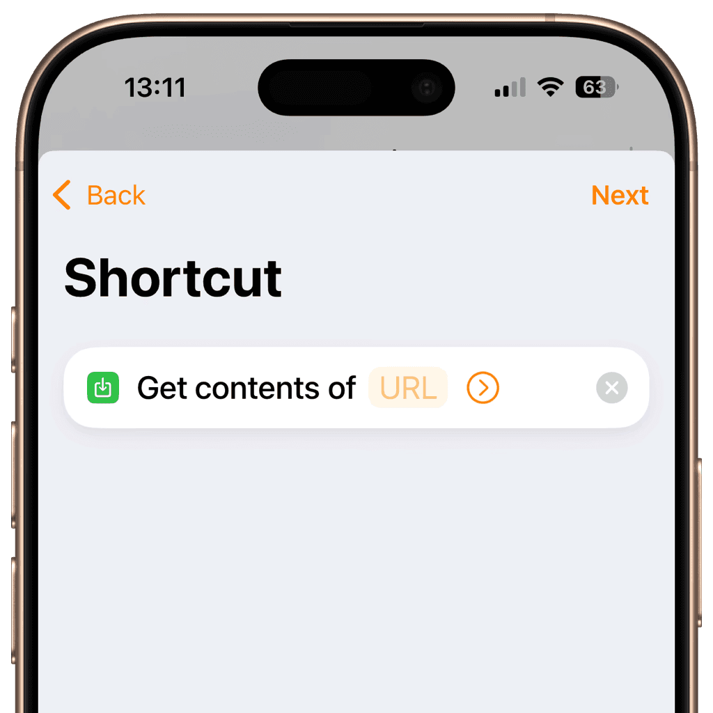 Apple Kurzbefehle mit URL-Aktion