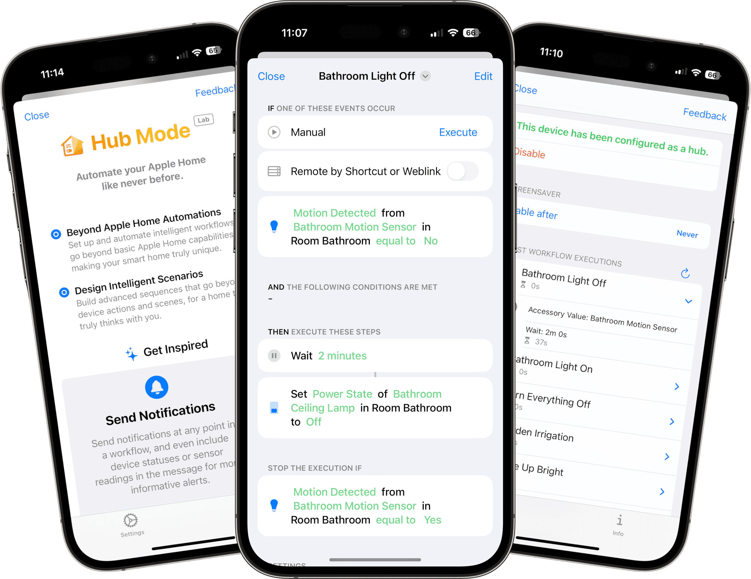 Controller Hub Ansicht in Controller for HomeKit