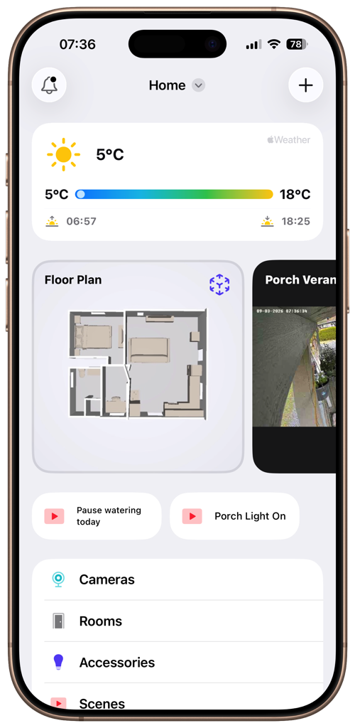 Controller for HomeKit on iPhone - Floor Plan, Workflow Editor, and Charts